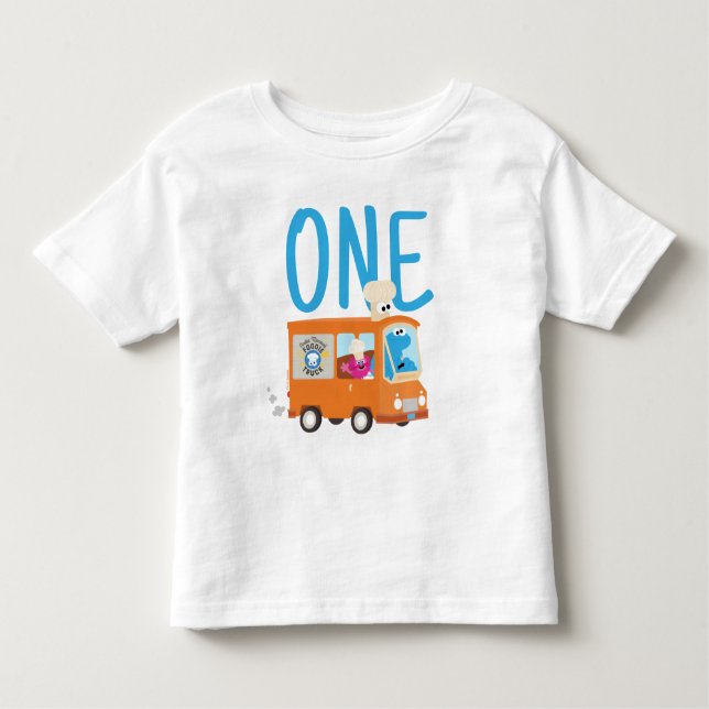 Camiseta Infantil Rua Sésamo | Aniversário do Caminhão de Comida de  (Frente)
