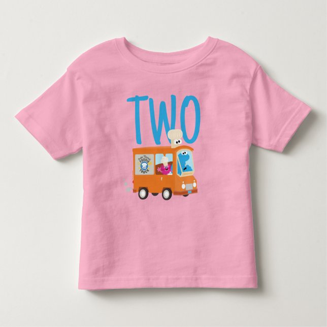 Camiseta Infantil Rua Sésamo | Aniversário do Caminhão de Comida de  (Frente)