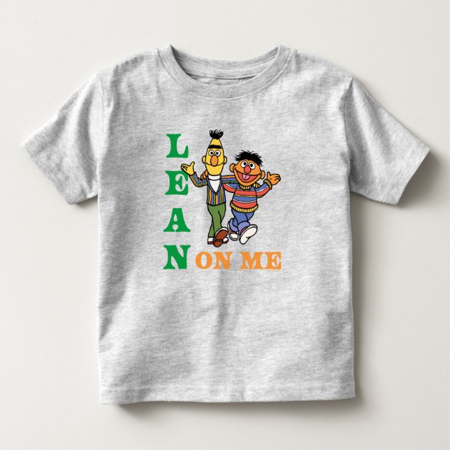 Camiseta Infantil Rua Sésamo | Bert & Ernie Lean on Me (Frente)