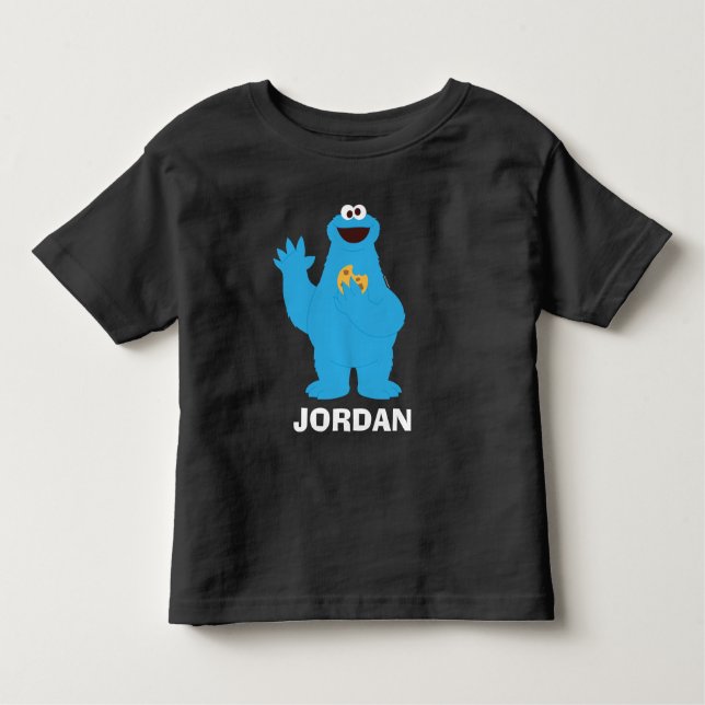 Camiseta Infantil Rua Sésamo | Cookie Monster Baby B (Frente)