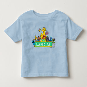 Camiseta Infantil Rua Sésamo   Cor Do Cheio Com Pals