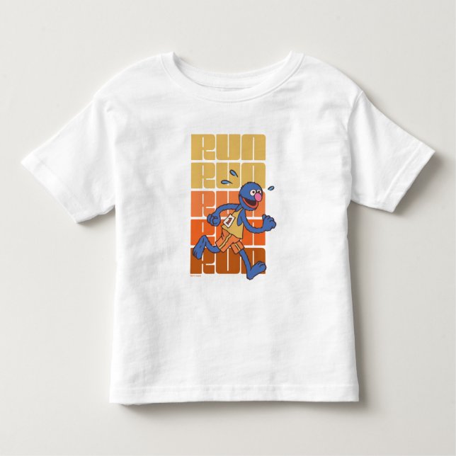 Camiseta Infantil Rua Sésamo | Corridas de Grover (Frente)