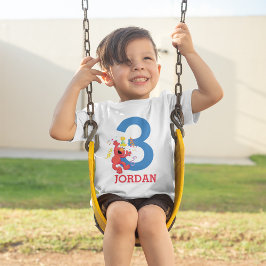 Camiseta Infantil Rua Sésamo | Elmo - Arco-íris - Aniversário