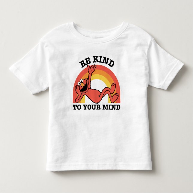 Camiseta Infantil Rua Sésamo | Elmo Seja gentil com sua mente (Frente)