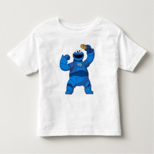 Camiseta Infantil Rua Sésamo   Mecha Builders Cookie Monster