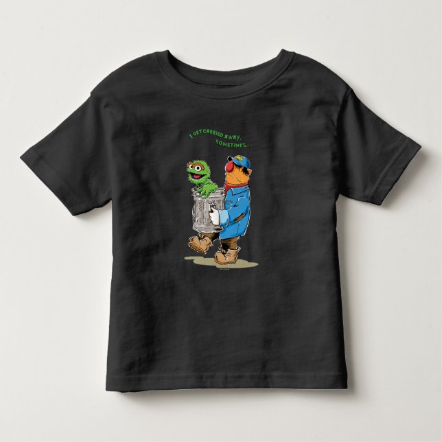 Camiseta Infantil Rua Sésamo | Oscar e Bruno o Lixo (Frente)