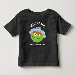 Camiseta Infantil Rua Sésamo Oscar, Férias Familiares do Grouch