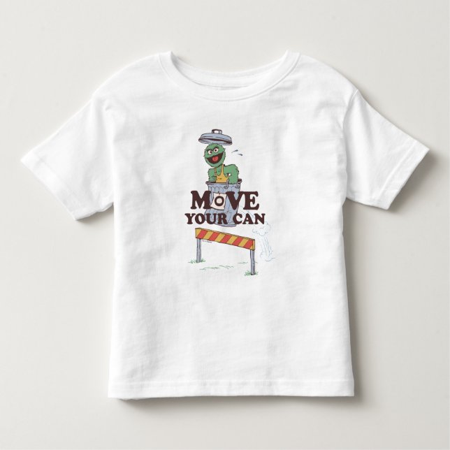 Camiseta Infantil Rua Sésamo | Oscar, o Agrupamento Mova Sua Lata (Frente)