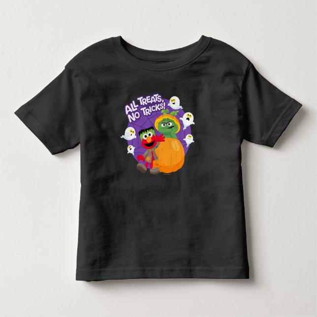 Camiseta Infantil Rua Sésamo | Todos Os Truques Sem Tratamentos! (Frente)
