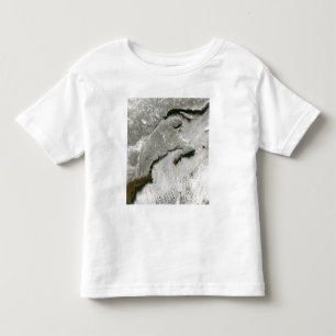Camiseta Infantil Ruas da neve e da nuvem