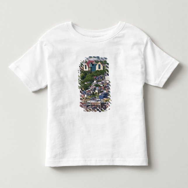 Camiseta Infantil Ruas. John's, Newfoundland, Canada, o (Frente)