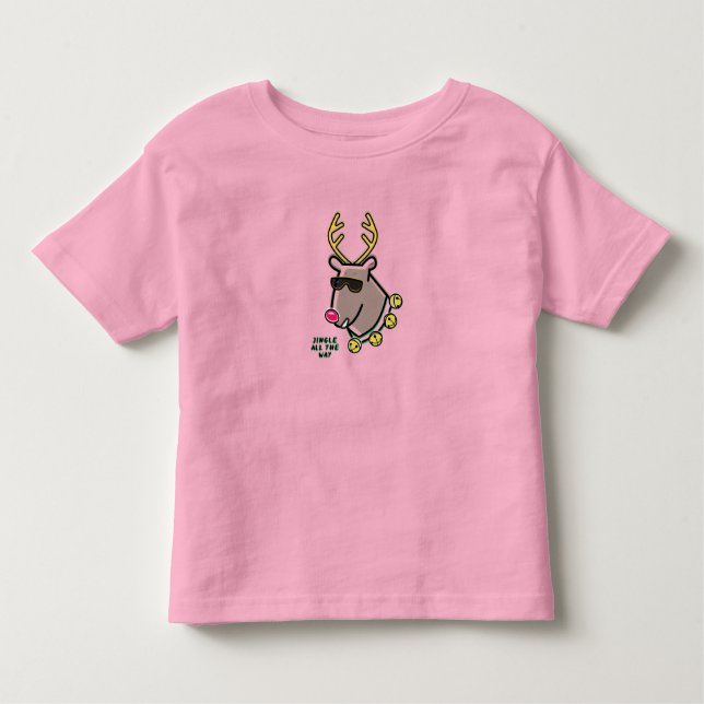 Camiseta Infantil Rudolf Reindeer T-Shirt (Frente)