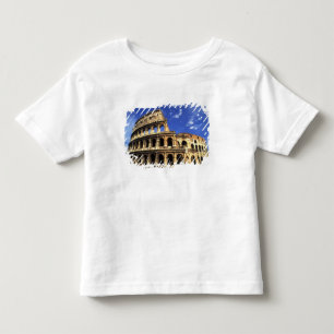 Camiseta Infantil Ruínas famosas do Coliseu em Roma Itália