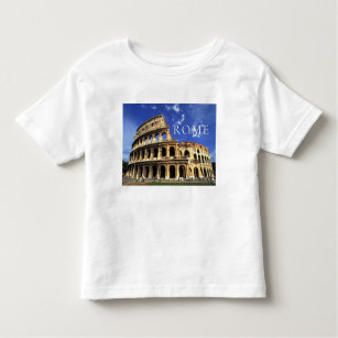 Camiseta Infantil Ruínas famosas do Coliseu   Roma Itália