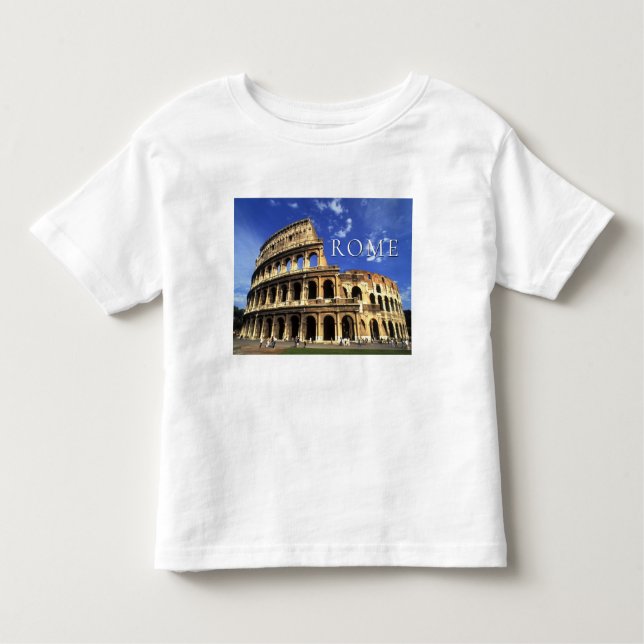Camiseta Infantil Ruínas famosas do Coliseu | Roma Itália (Frente)