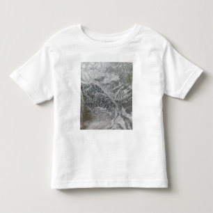 Camiseta Infantil Rússia central nevado e obscura que mostra o Ob R