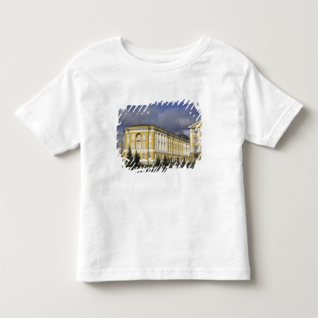 Camiseta Infantil Rússia, Moscou, Kremlin, Palácio do Senado, (Frente)