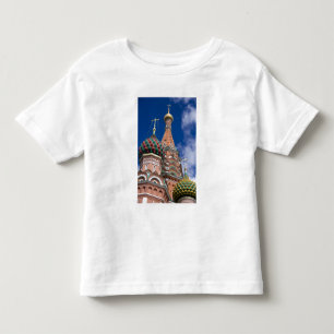 Camiseta Infantil Rússia, Moscou, Praça Vermelha. Basílica de São Ba