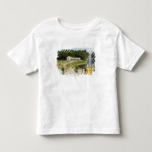 Camiseta Infantil Rússia. Petrodvorets. Palácio Peterhof. Pedro, o