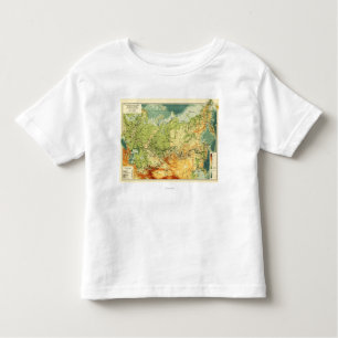 Camiseta Infantil RussiaPanoramic MapRussia