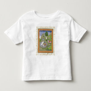Camiseta Infantil Rustam que mata o demónio branco, ilustração de