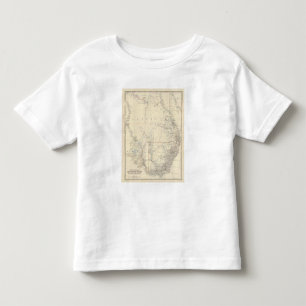 Camiseta Infantil S Austrália, NSW, Victoria, Queensland