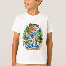 Camiseta Infantil Saco River Splash Fryeburg Maine
