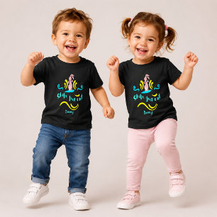 Camiseta Infantil Sacuda Seu Rabo Coelho Dança Feliz Colorido