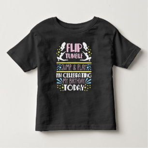 Camiseta Infantil Sacudir de aniversário do ginásio Jump