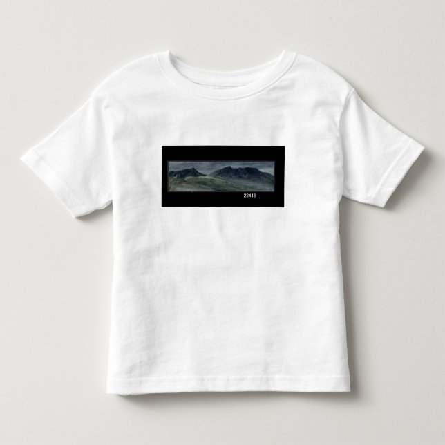 Camiseta Infantil Saddleback de John Constable | e parte de Skiddaw (Frente)