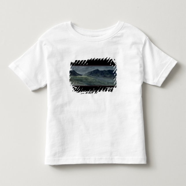 Camiseta Infantil Saddleback de John Constable | e parte de Skiddaw (Frente)