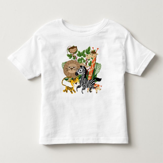 Camiseta Infantil Safari animal (Frente)