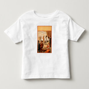 Camiseta Infantil Sala de comando do Hypnotist das pessoas do teatro