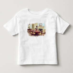 Camiseta Infantil Sala de jantar branca de Salão, perto de