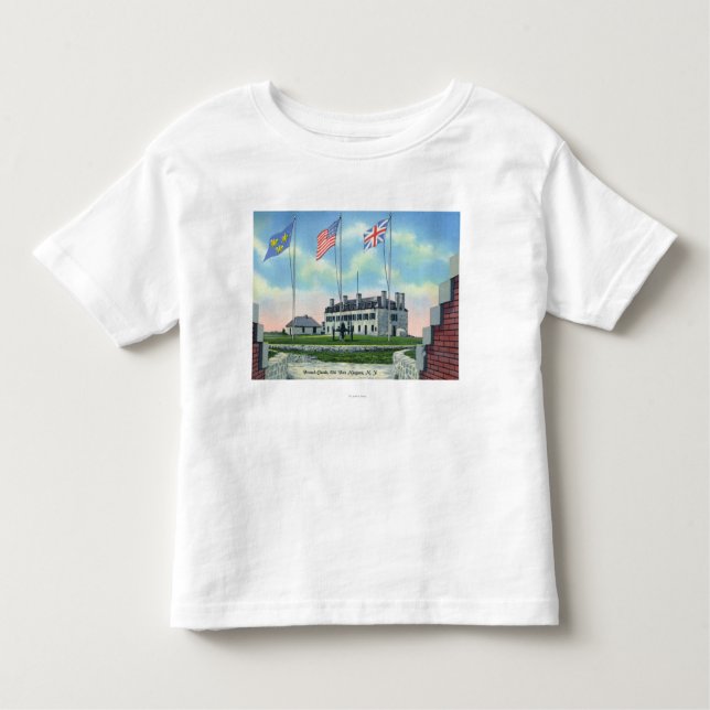 Camiseta Infantil Sala do oficial graduado no castelo francês velho (Frente)