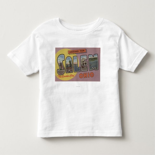Camiseta Infantil Salem, Ohio (a cidade do quacre) (Frente)