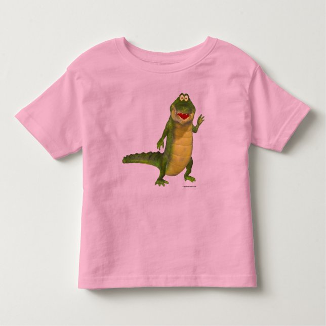 Camiseta Infantil Salgado, crocodilo (Frente)