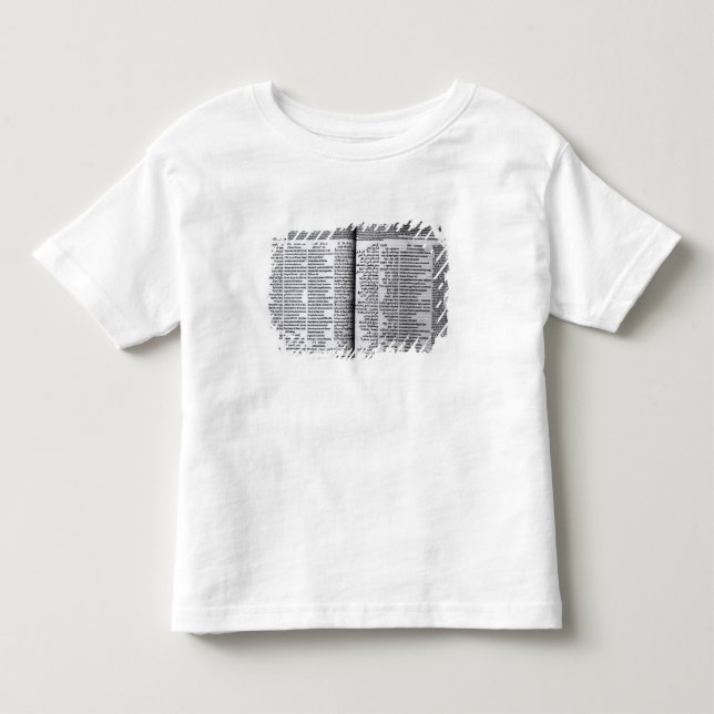 Camiseta Infantil Salmo de David: Psalterim Octaplums, 1516 (Frente)