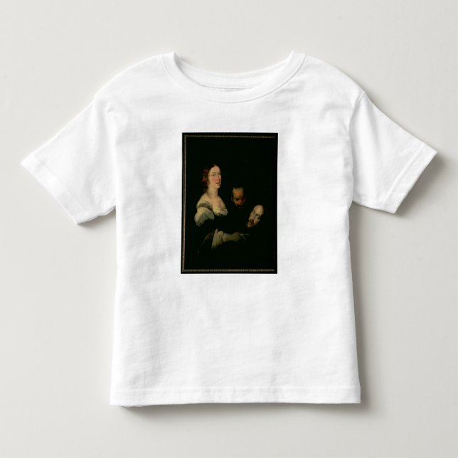 Camiseta Infantil Salome com a cabeça de St John o baptista (Frente)