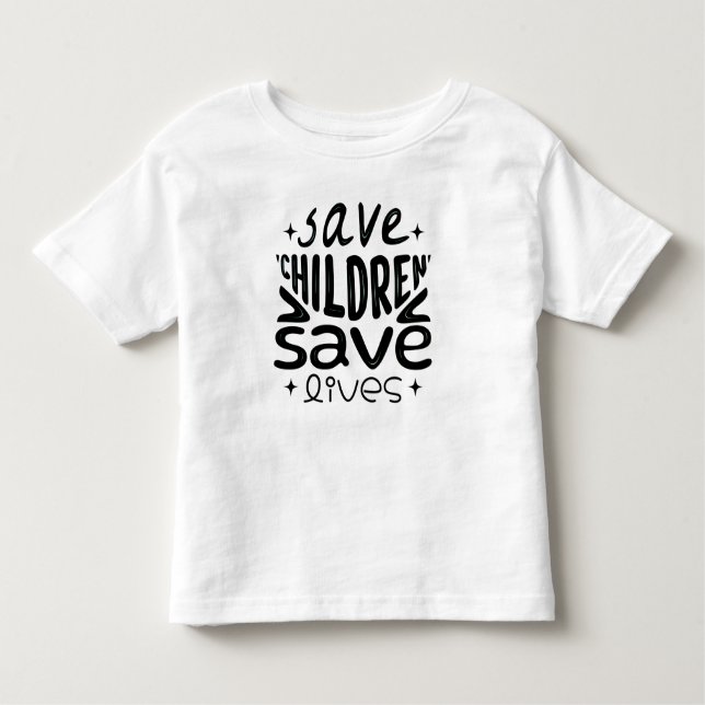 Camiseta Infantil Salvar Filhos, Salvar Vidas (Frente)