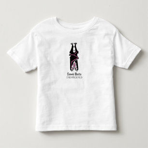 Camiseta Infantil Salve BATS - Animais ameaçados - fauna selvagem