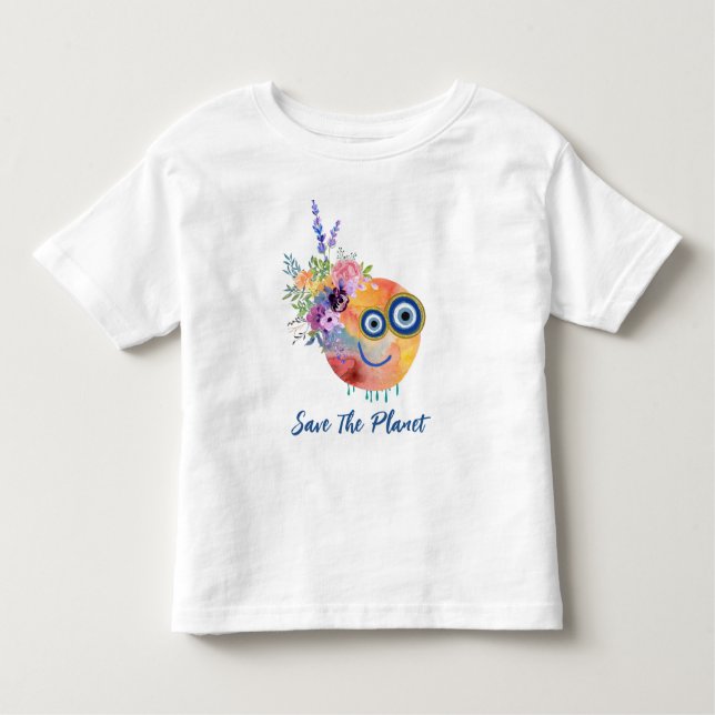 Camiseta Infantil Salve O Planeta T-Shirt (Frente)