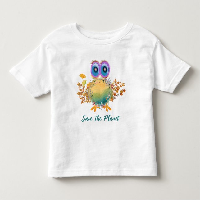 Camiseta Infantil Salve O Planeta T-Shirt (Frente)
