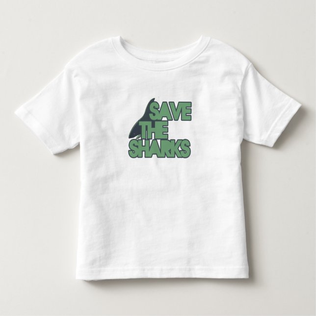 Camiseta Infantil Salve os Tubarões (Frente)