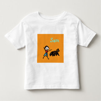 Camiseta Infantil Sam e seu Cachorro - Personalizado