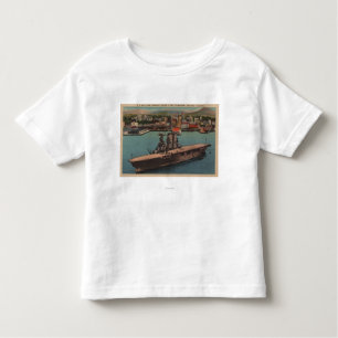 Camiseta Infantil San Diego, CA - porta-aviões de marinho de E.U. da