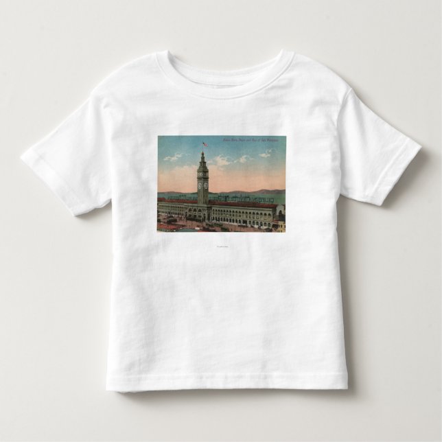 Camiseta Infantil San Francisco, construção terminal de balsa de (Frente)