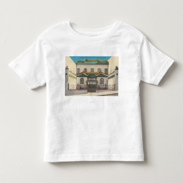 Camiseta Infantil San Francisco, escola chinesa de CA em Chinatown (Frente)