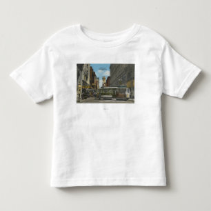 Camiseta Infantil San Francisco, opinião da rotação do carro de