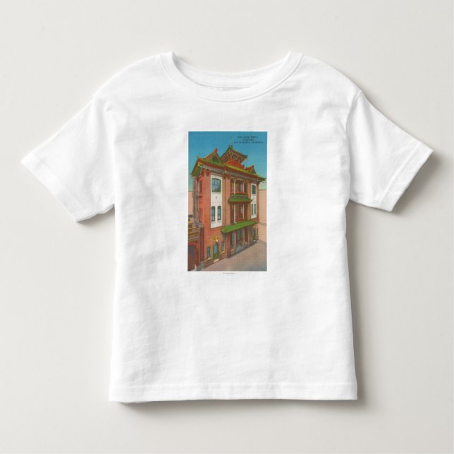 Camiseta Infantil San Francisco, templo da comida de CAKong em (Frente)